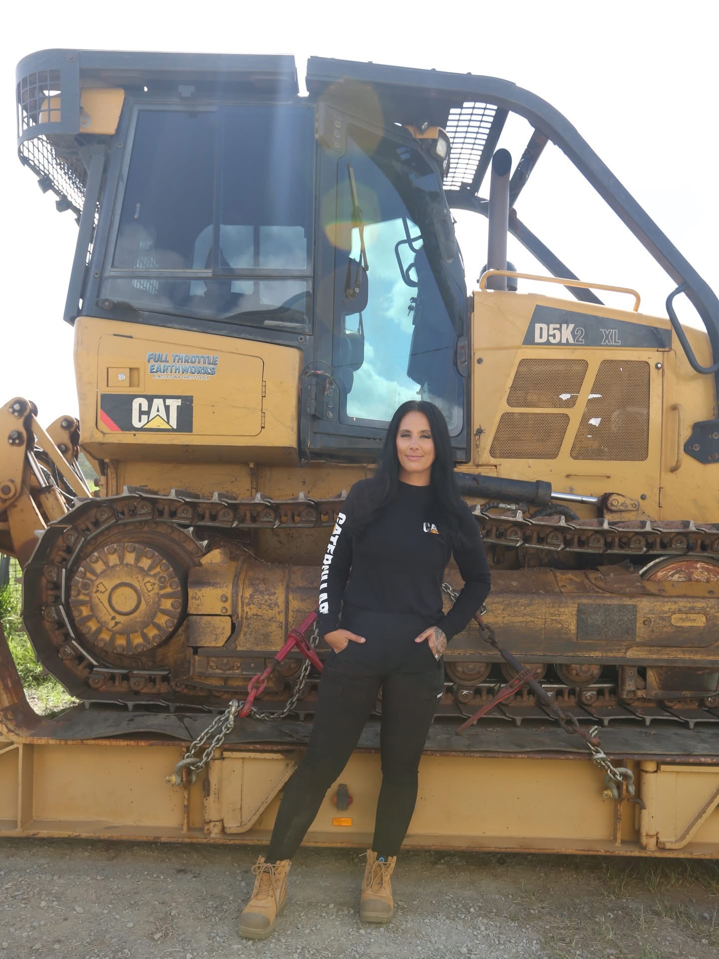 Full Throttle Earthworks Caterpillar dozer on an Australian earthmoving project